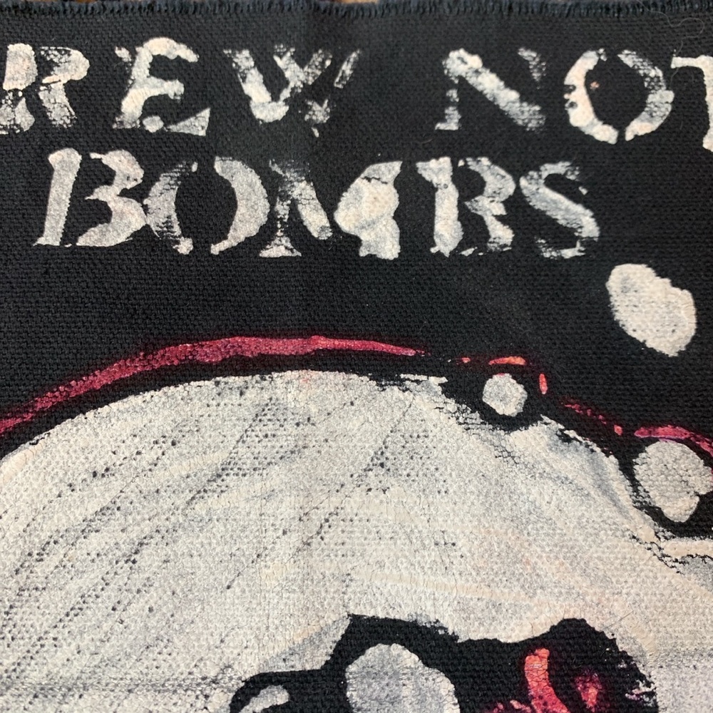 Brew Not Bombs Back Patch - image 3